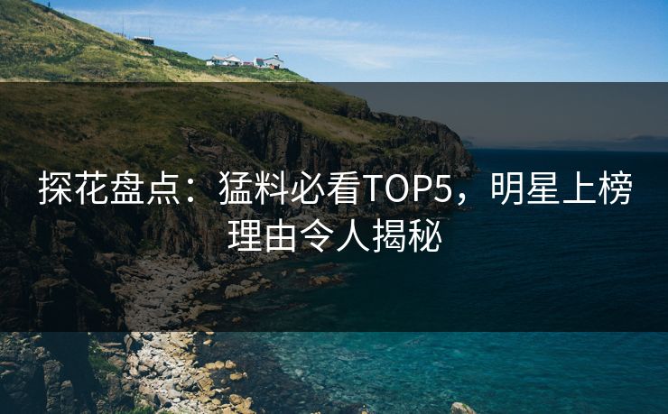 探花盘点：猛料必看TOP5，明星上榜理由令人揭秘